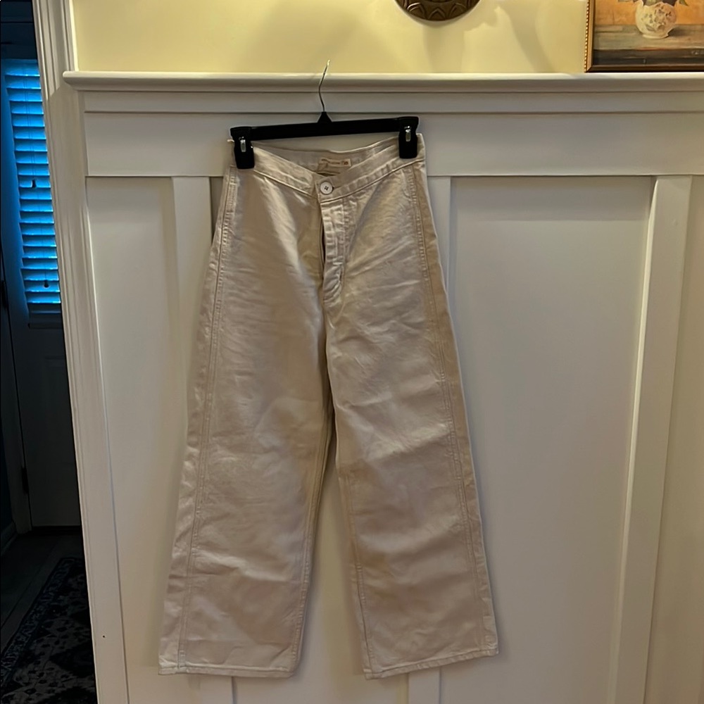 Levi’s Ribcage Wide Leg Cream Jeans